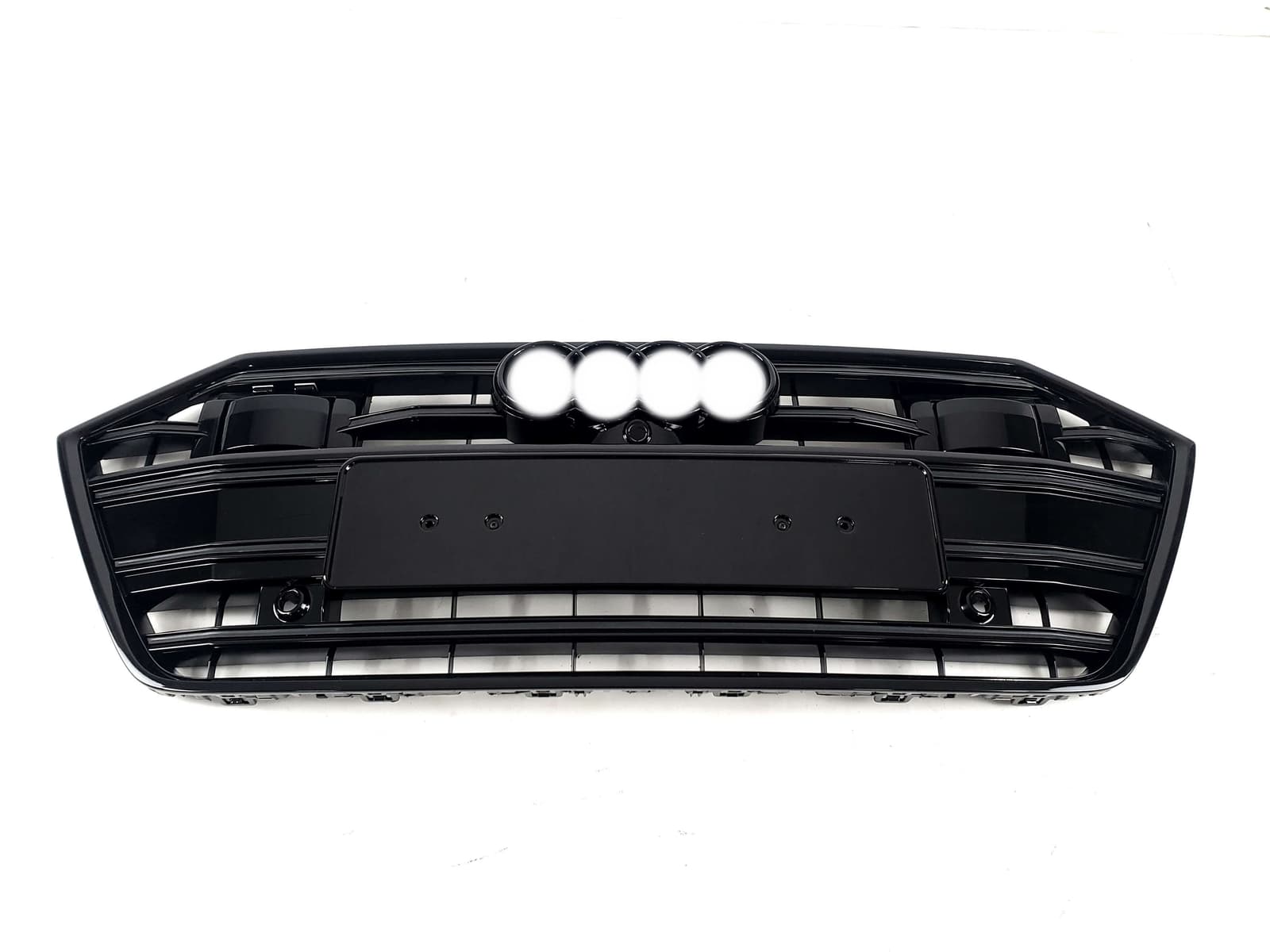 Решітка радіатора Full Black (стилі S7 під камеру та радари) на Audi A7 4K 2017-2023 року 2