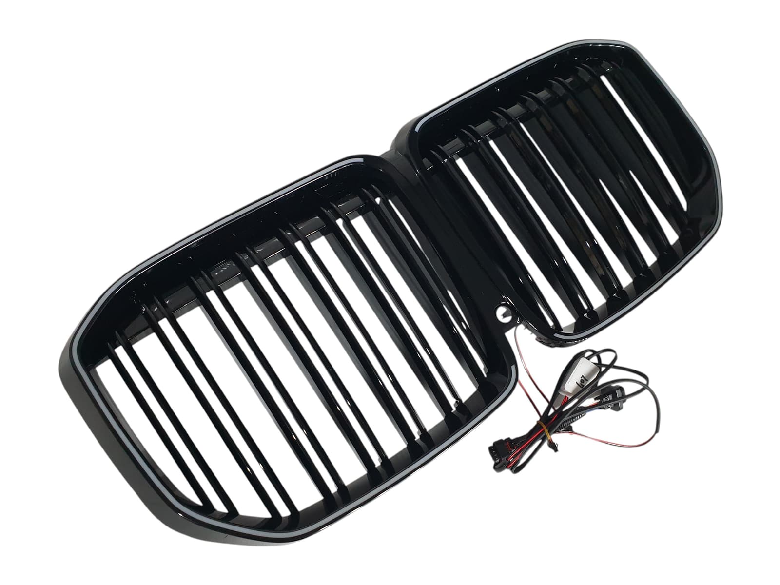 Ніздрі Чорний глянець LED (Iconic Glow) 2bar на BMW X7 G07 2018-2022 року 5