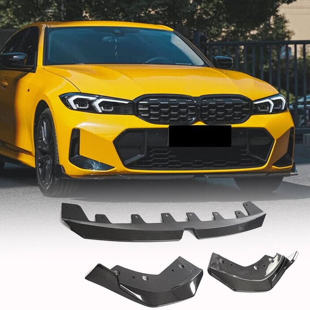 Накладка на передній бампер Lip V3 (для M-Sport 2022+, Карбон)
