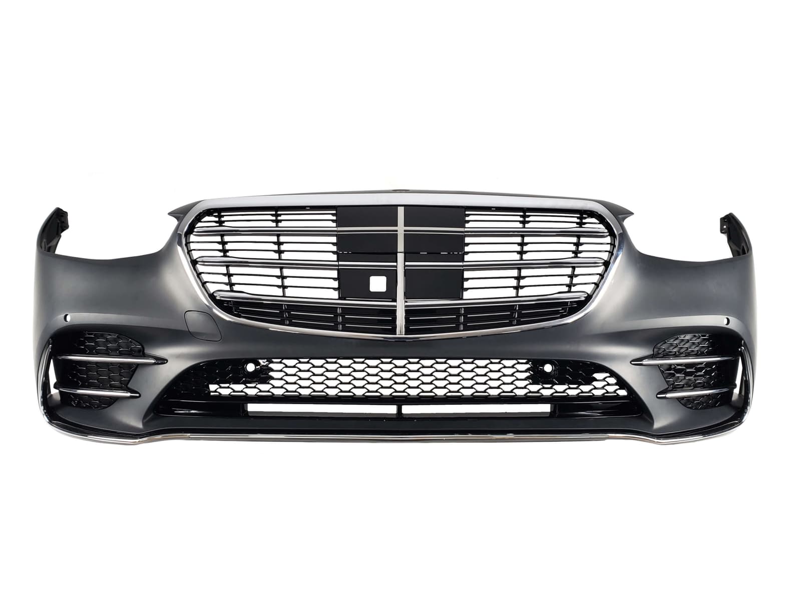 Передній бампер (AMG) БЕЗ РЕШІТКИ РАДІАТОРА на Mercedes-Benz S-Class W223 2020-2025 року