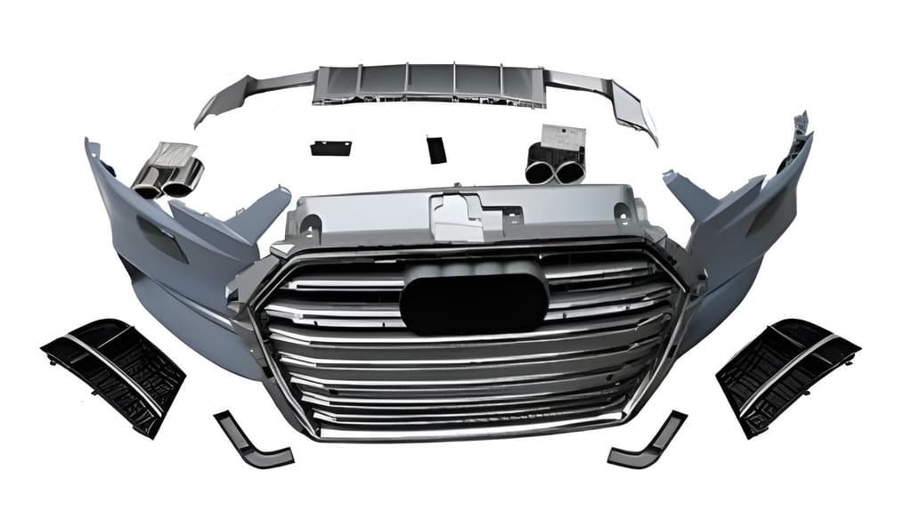 Передній бампер RS-Style V-2 (HB/Sedan, 2016-2020)