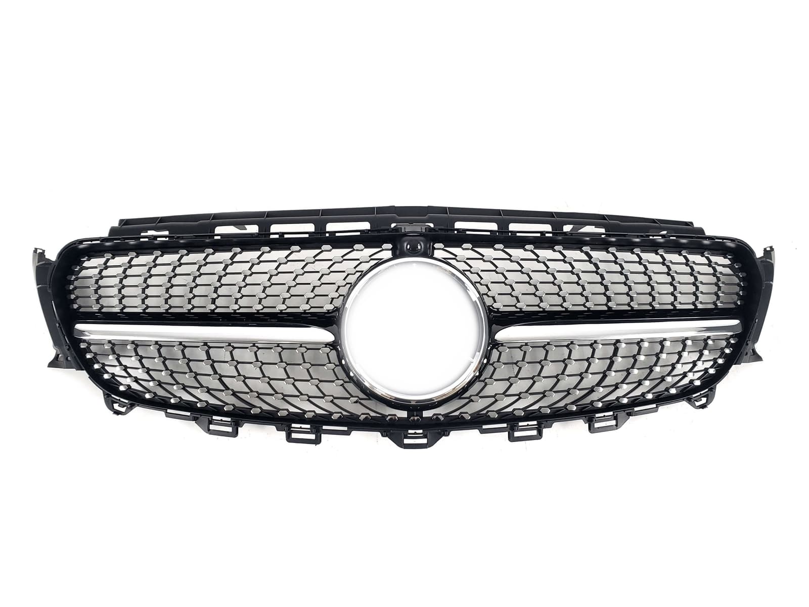 Решітка радіатора Black (з місцем під камеру) Diamond на Mercedes-Benz E-Class W213 2016-2020 року