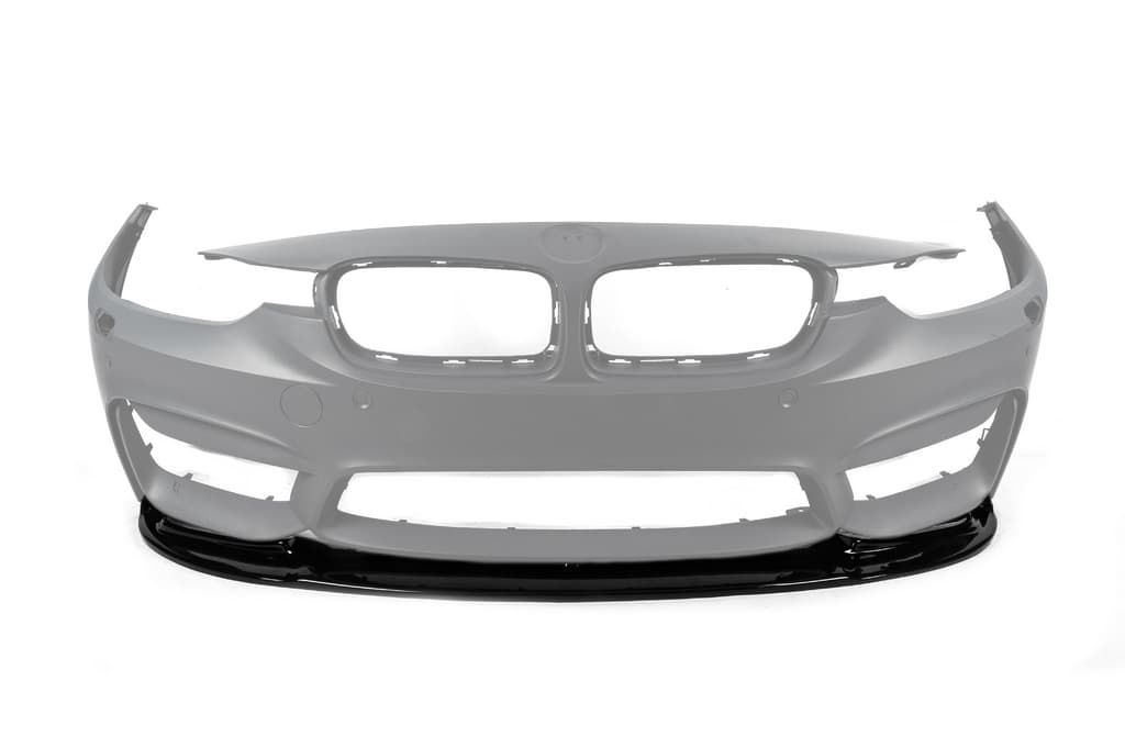 Накладка на передній бампер Lip V-1 (Для M4, чорний глянець) 2