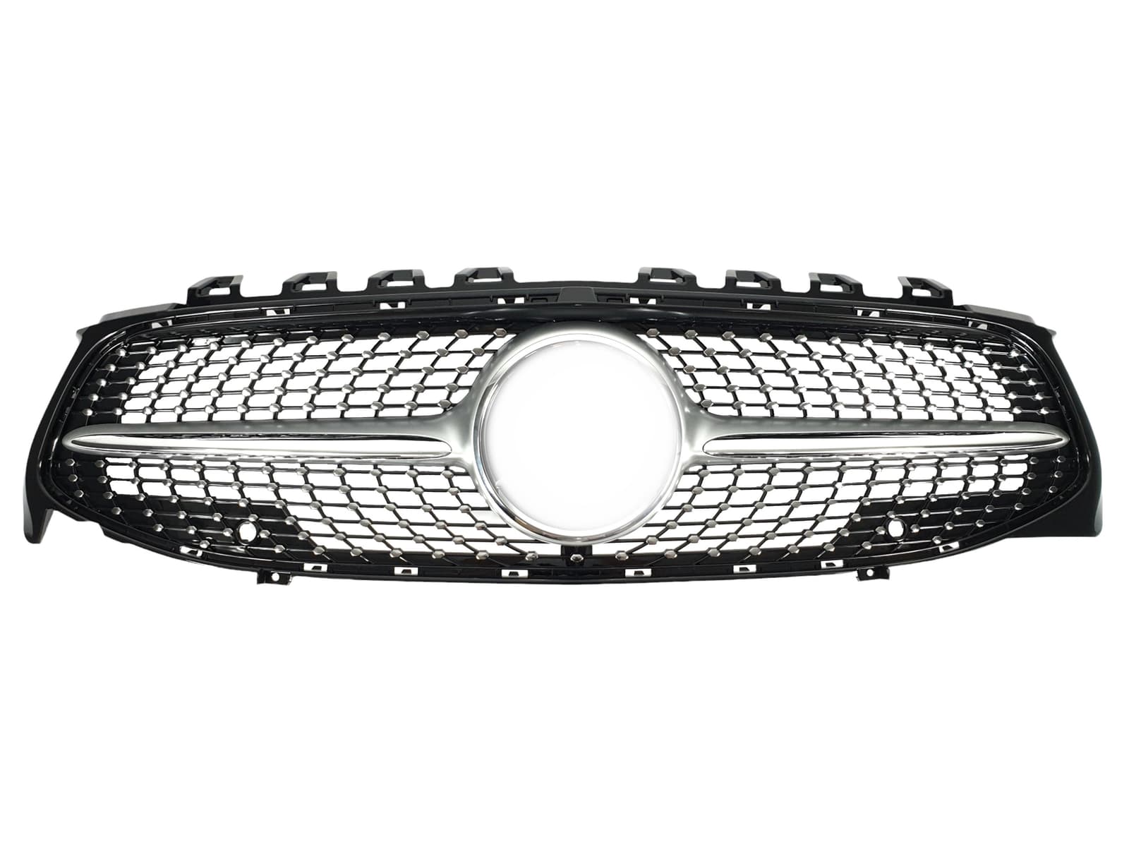 Решітка радіатора Silver (без місця під камеру) Diamond на Mercedes-Benz CLA-Class C118 2019-2023 року