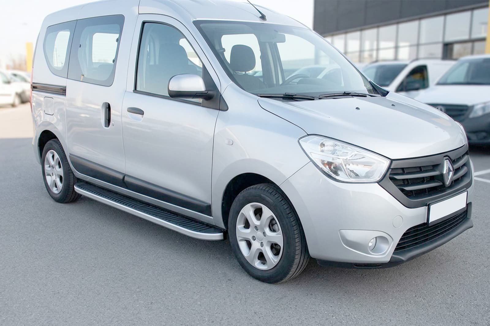 Бокові пороги Tayga Grey (2 шт., алюміній)
