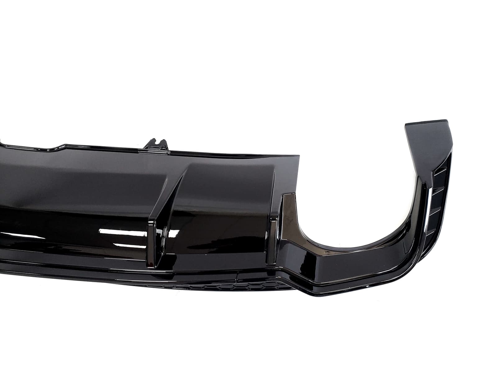 Дифузор (заднього бампера) Full Black / Black Pipe (в стилі RS5) S-Line на Audi A5 B9 2016-2020 року 4