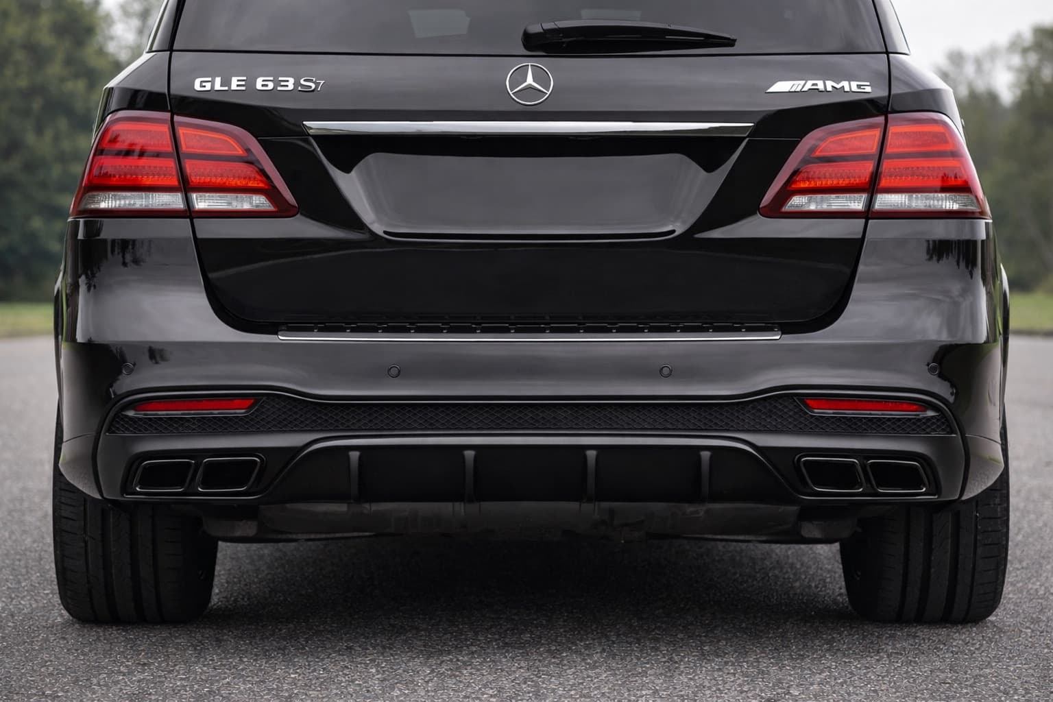Задній дифузор для GLE (дизайн GLE63 Black)