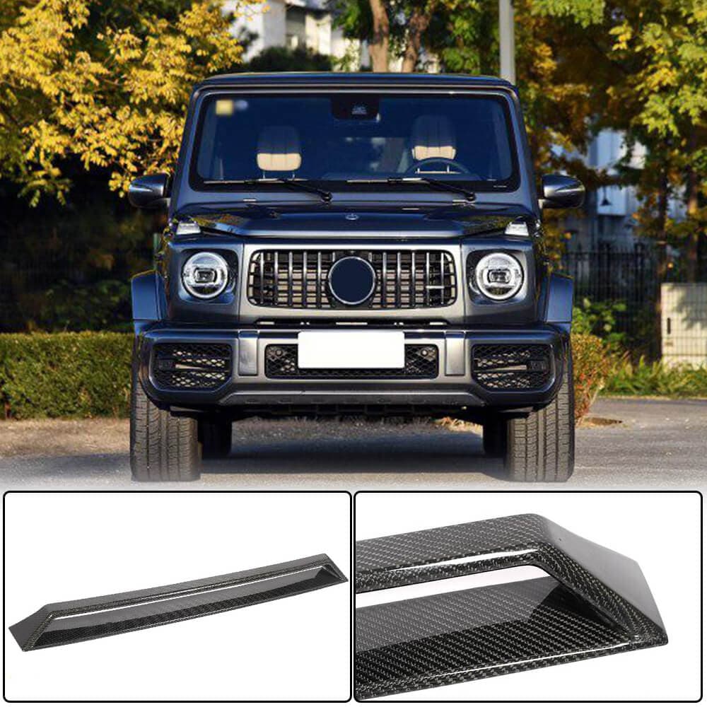 Накладка на передній бампер V2 (для G63 AMG, Сухий карбон)