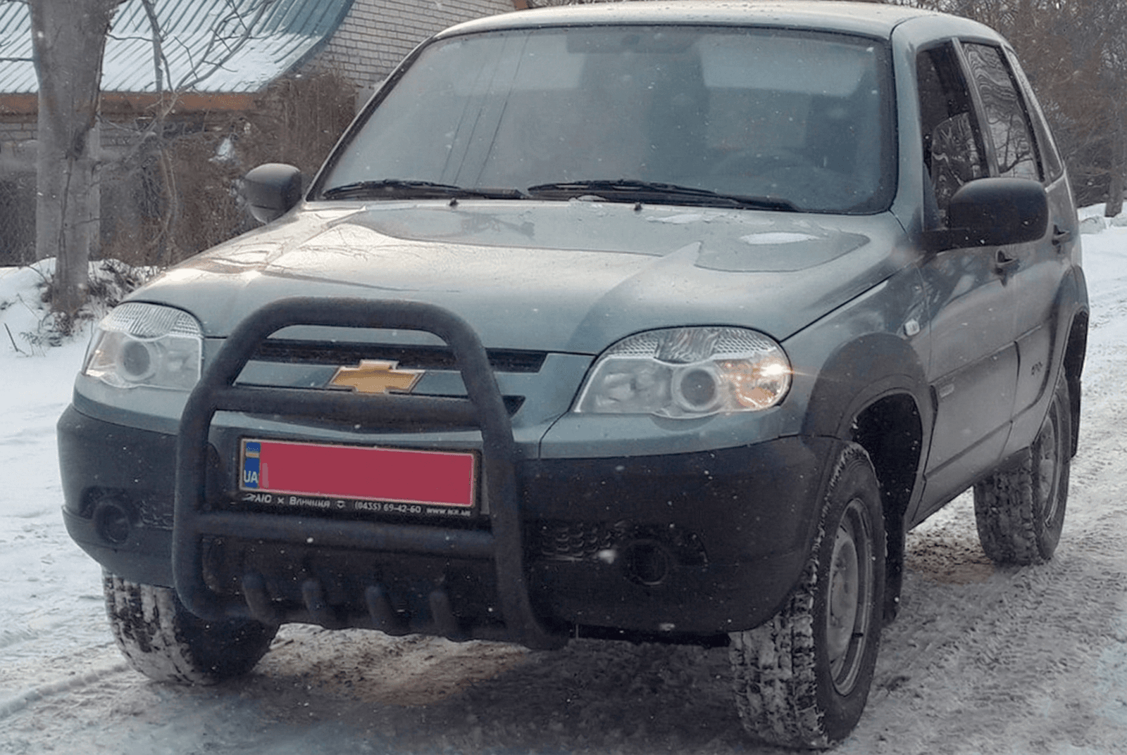 Кенгурятник QT007 Black (нерж)