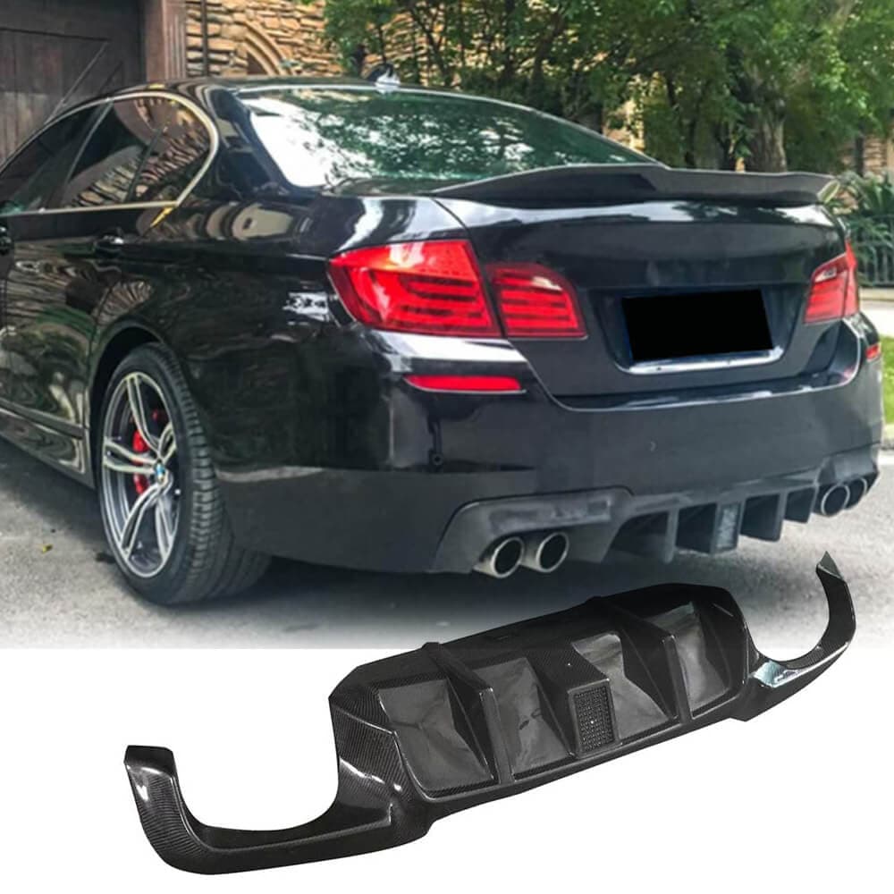 Дифузор заднього бампера V2 (для F10 M-Sport, Карбон)