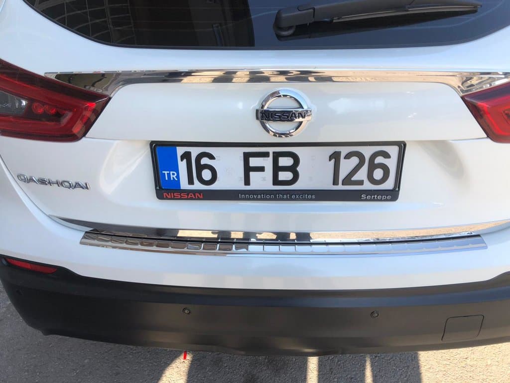 Накладка над номером (нерж.) Carmos - Турецька сталь 6