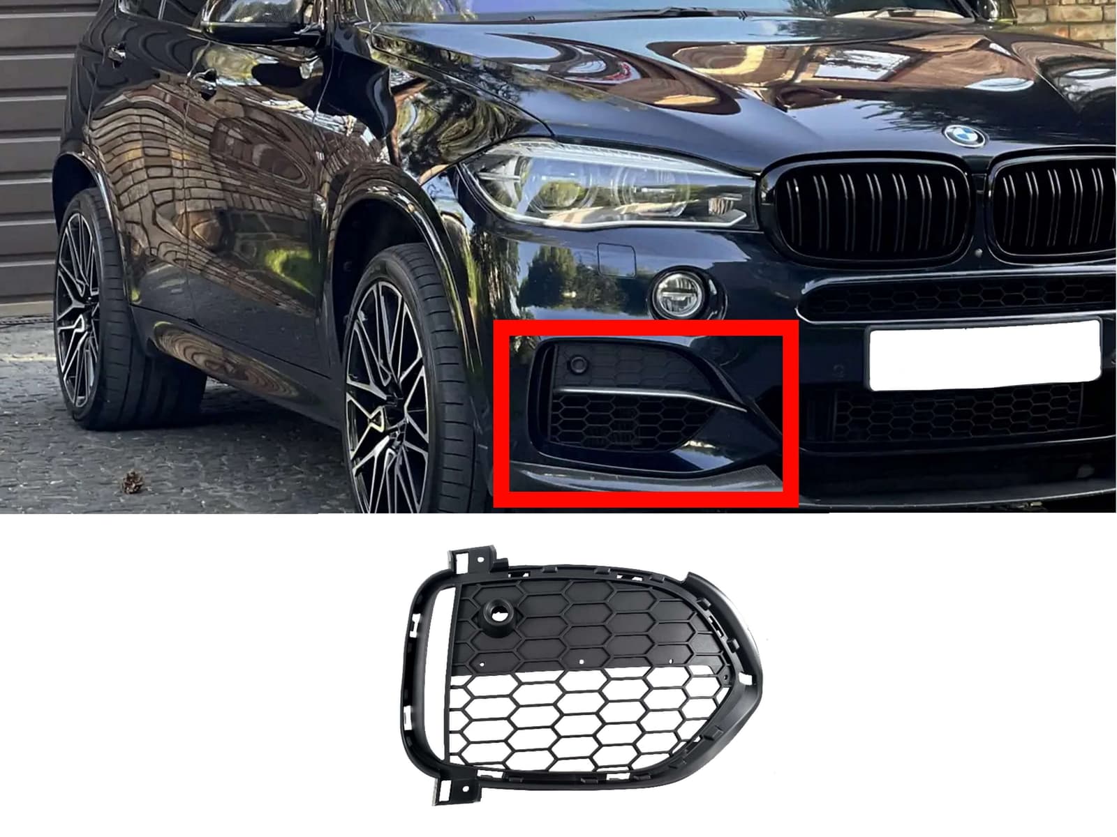 Решітки в бампер RH на BMW X5 F15 2013-2018 року