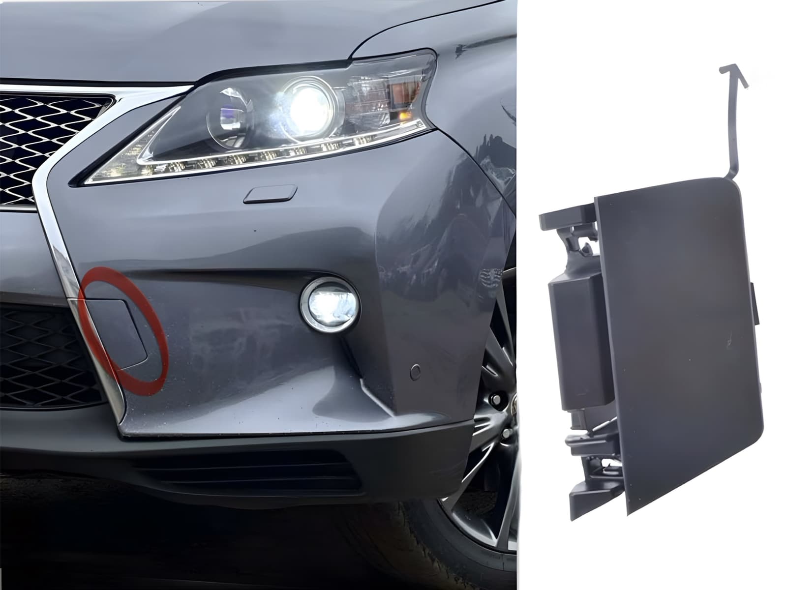 Заглушка буксира для бампера F-SPORT Lexus RX 2012-2015 ліва сторона 5212848913