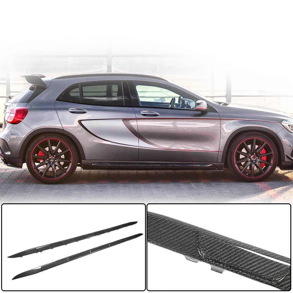 Бокові пороги (для GLA45 AMG 2013-2016, Карбон)