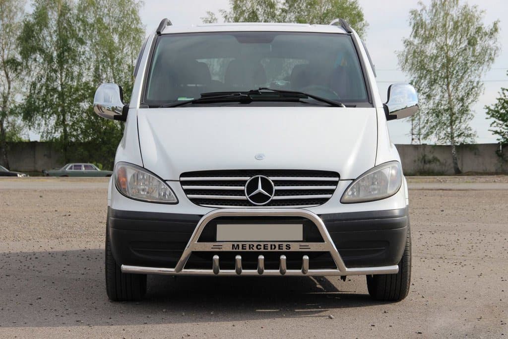 Кенгурятник WT004-Plus з вусами (нерж.)