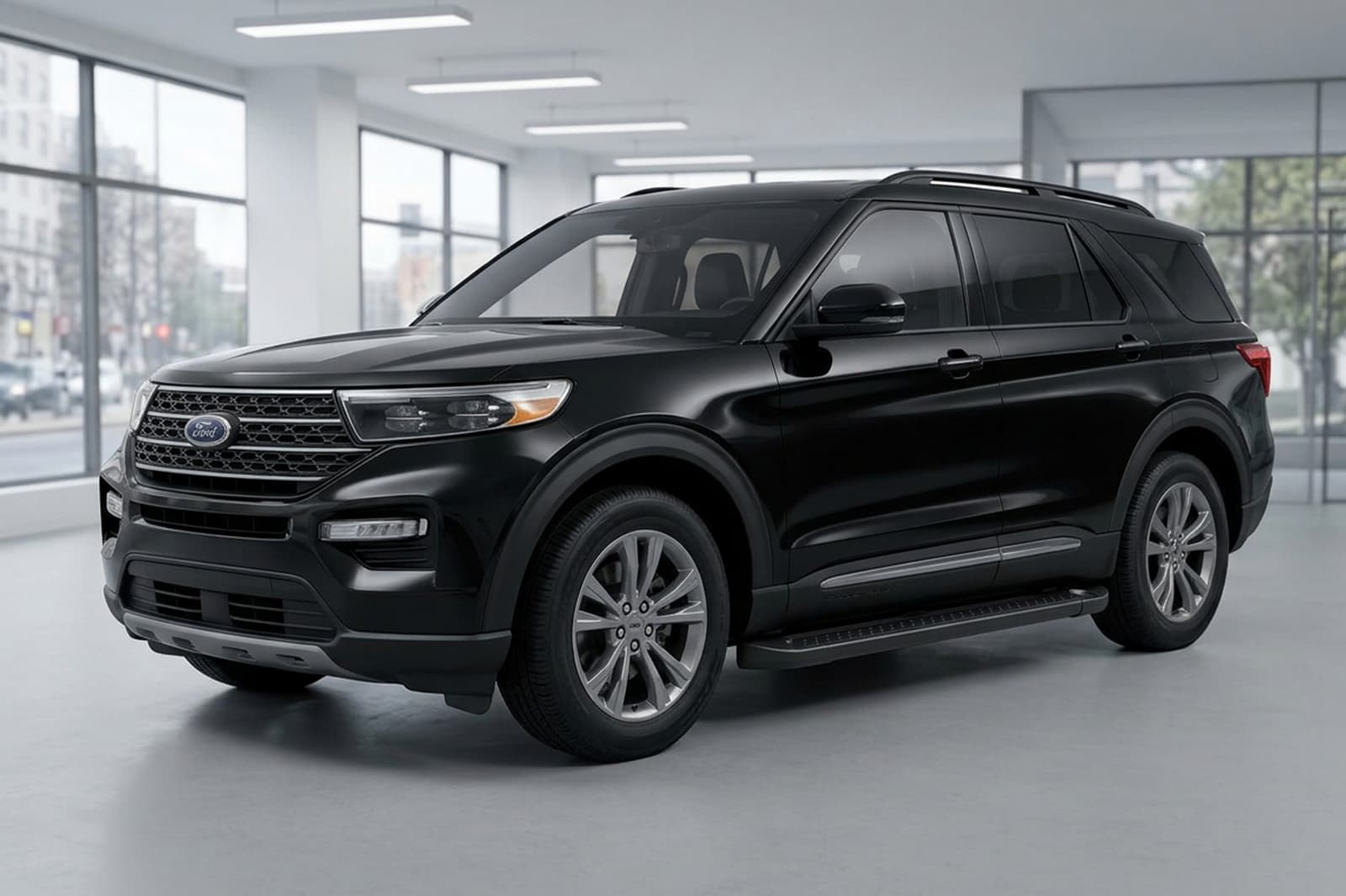 Бокові пороги Allmond Black (2 шт., Алюміній)