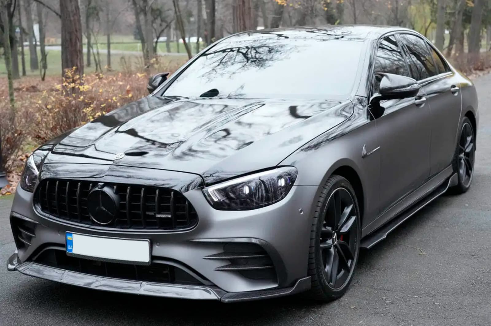 Накладки на передні крила (для AMG-Line 2017-2019, Карбон) 5