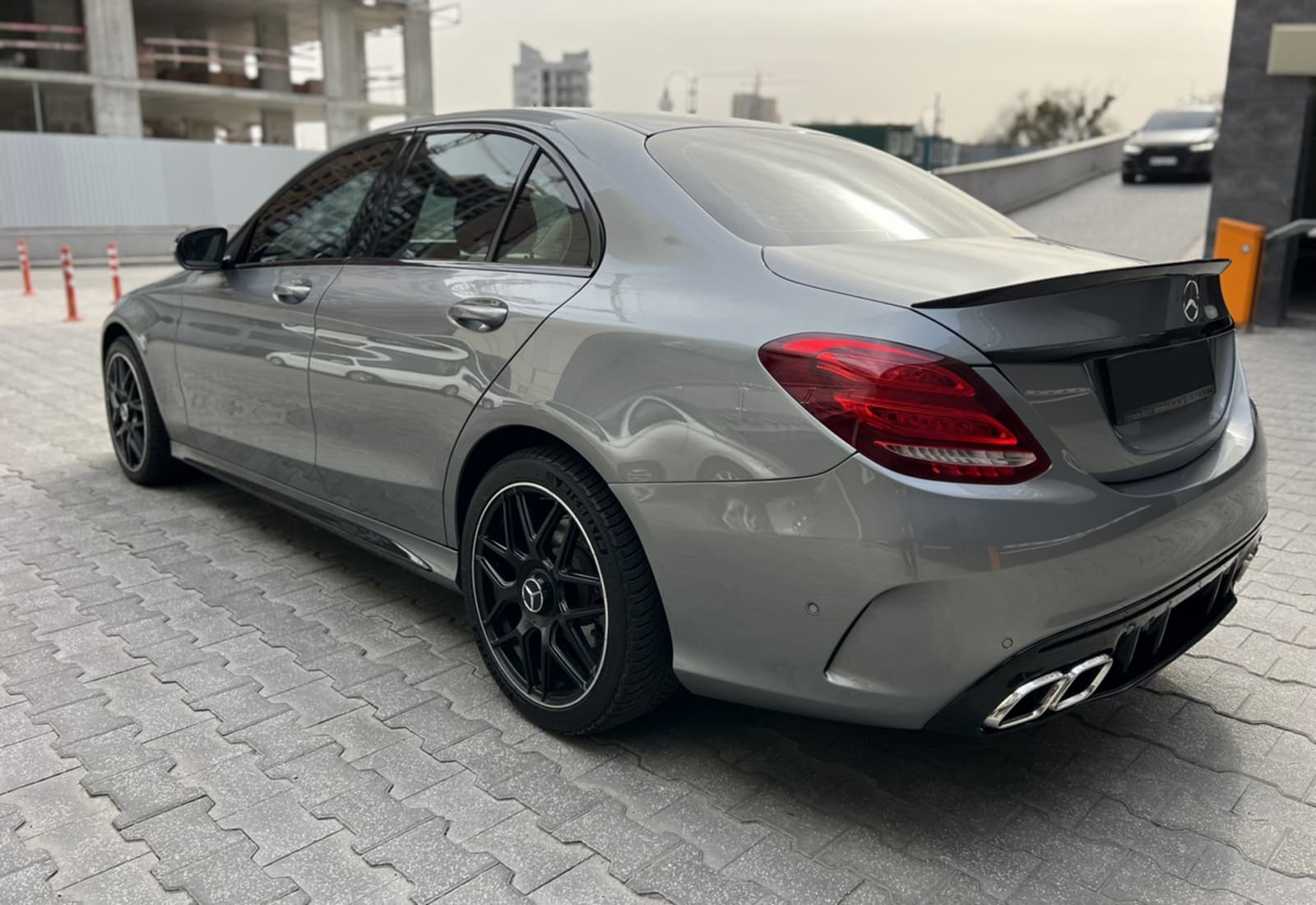 Спойлер Чорний глянець (седан) на Mercedes-Benz C-Class W205 2014-2018 року 6
