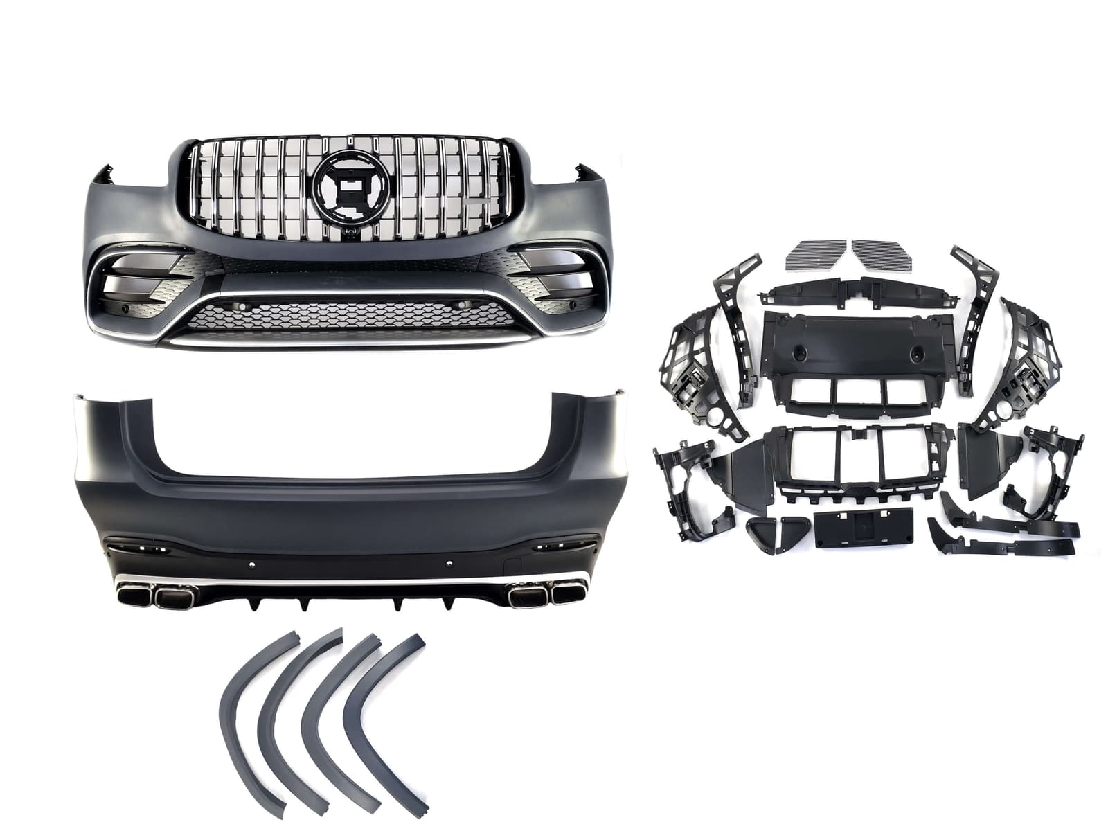 Комплект обвісів (стиль GLS63 AMG) на Mercedes-Benz GLS-Class X167 2019-2023 року
