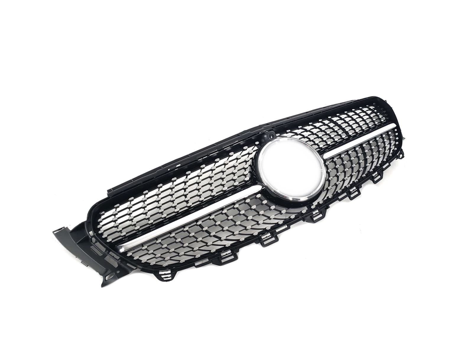Решітка радіатора Black (з місцем під камеру) Diamond на Mercedes-Benz E-Class W213 2016-2020 року 2