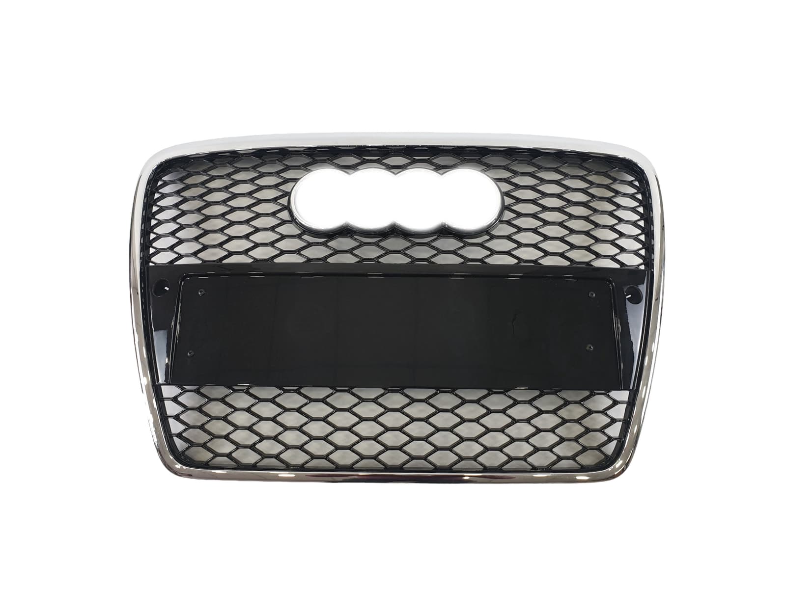Решітка радіатора Chrome Black (в стилі RS6) під PDC на Audi A6 C6 2004-2011 року 2