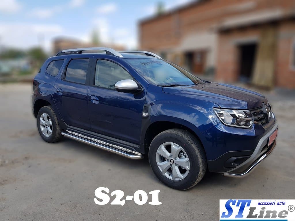 Бокові пороги Premium (2 шт., нерж.) Ø60