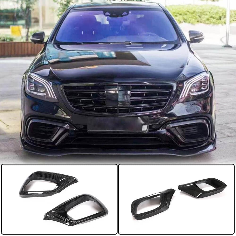 Карбонові вставки передній бампер (для AMG 2018-2021)
