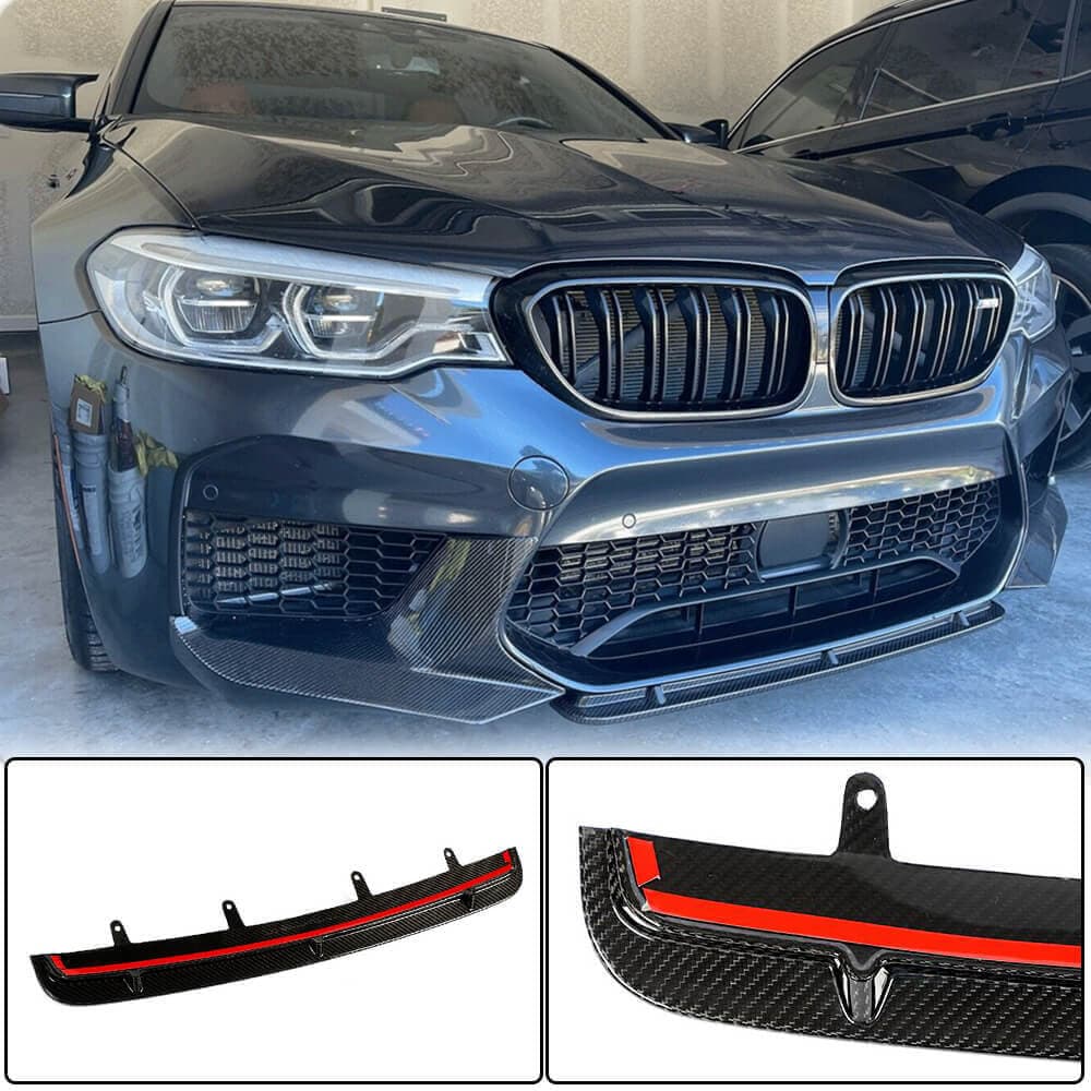 Накладка на передній бампер Lip V5 (для M5 F90 2017-2020, Карбон)