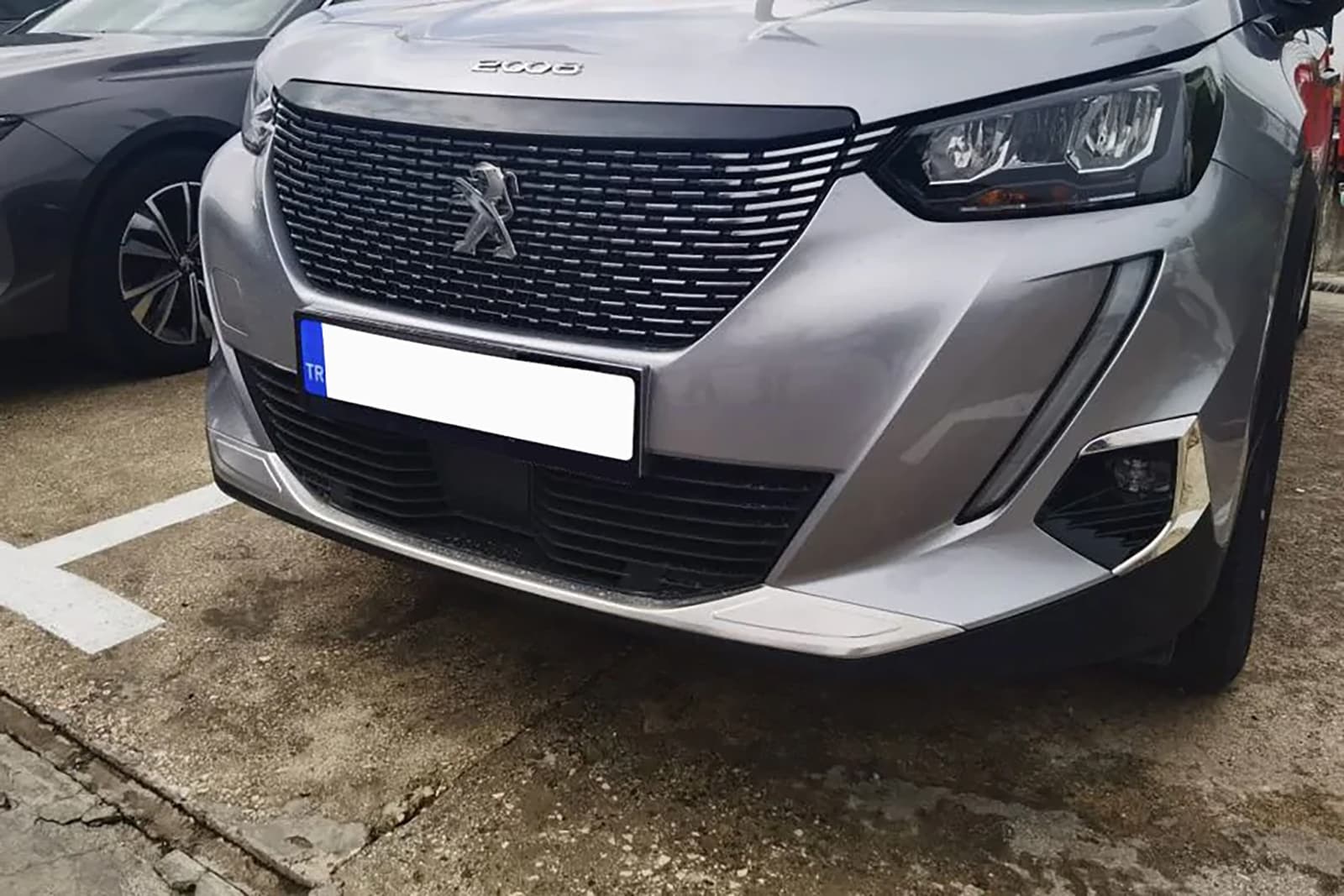 Накладка на передній бампер (2 шт, нерж)