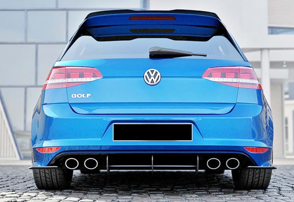 Задній дифузор V-4 (для R / R-Line, 2012-2019, чорний матовий) 3