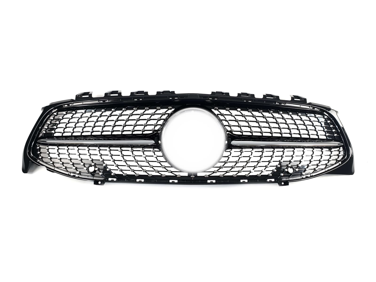 Решітка радіатора Black (без місця під камеру) Diamond на Mercedes-Benz CLA-Class C118 2019-2023 року