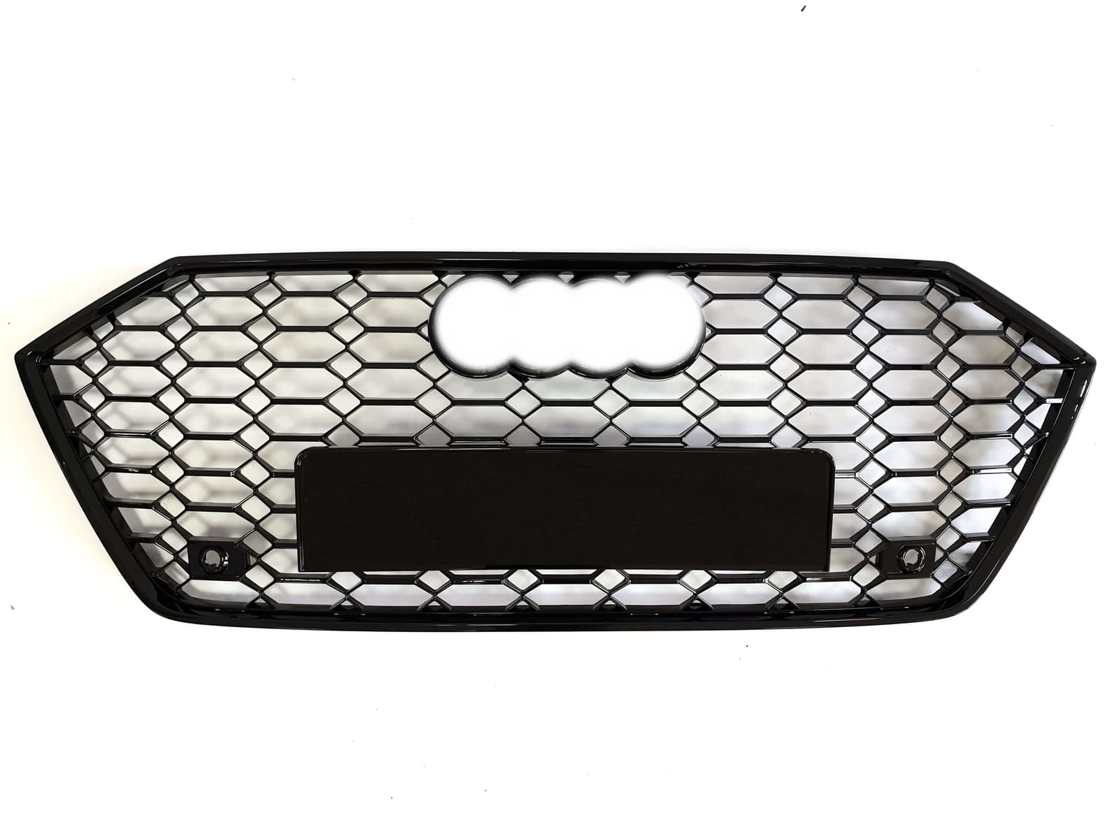 Решітка радіатора Full Black (в стилі RS7 без камери та без радарів) на Audi A7 4K 2017-2023 року