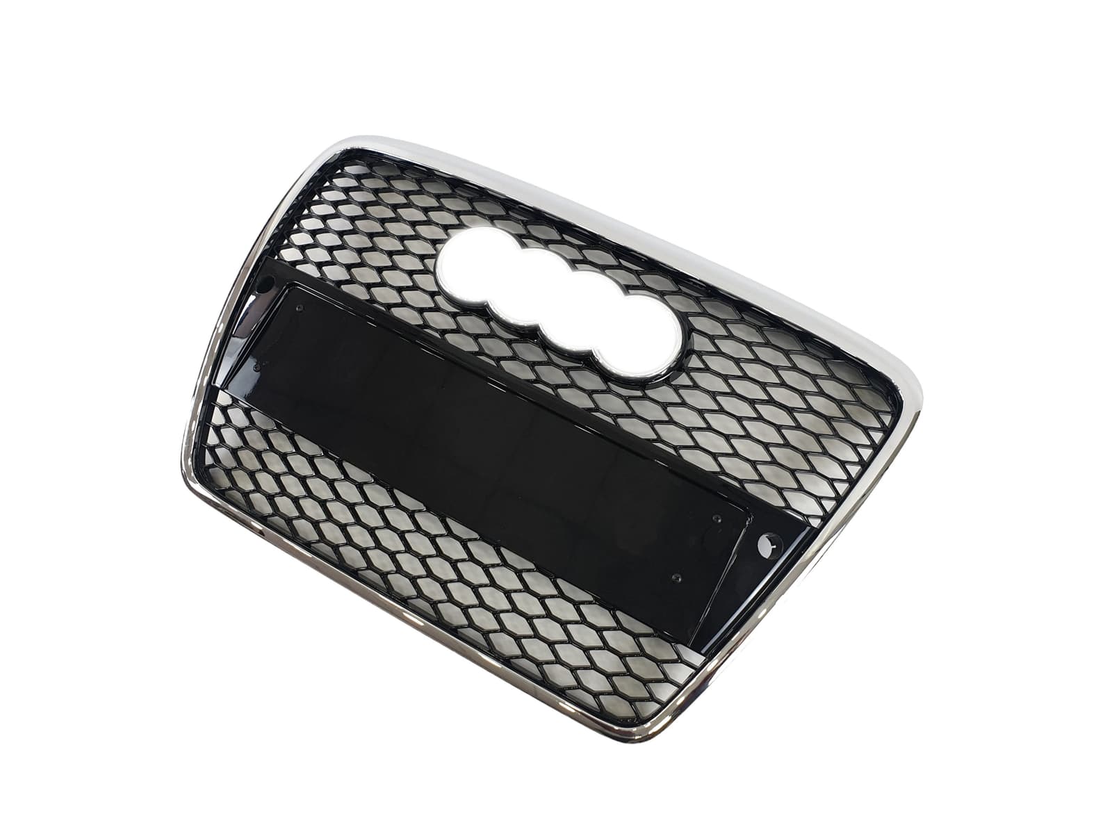 Решітка радіатора Chrome Black (в стилі RS6) під PDC на Audi A6 C6 2004-2011 року 3