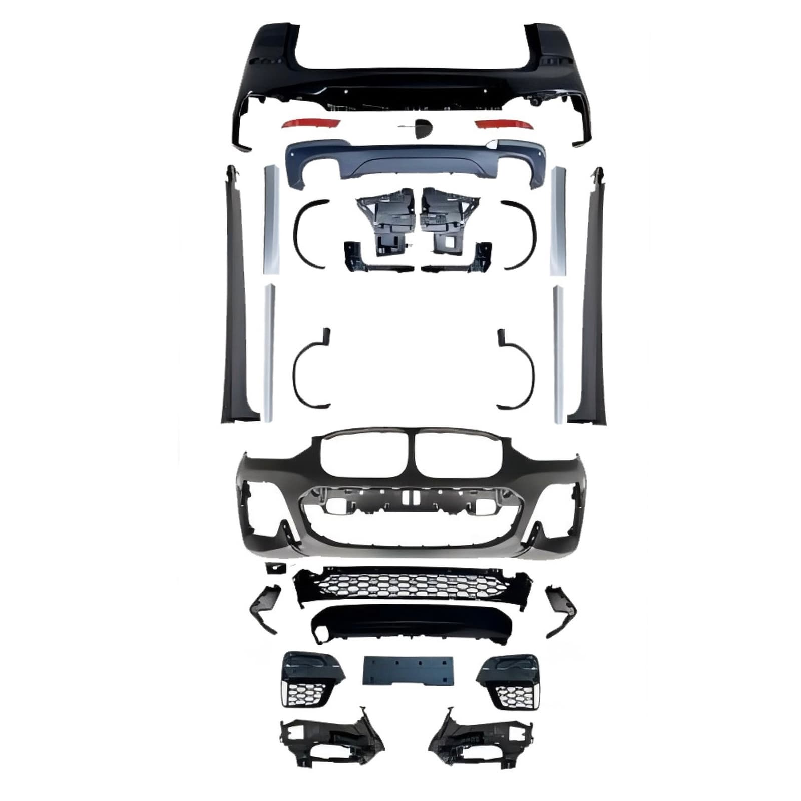 Комплект обвісу M paket BMW X3 G01 2018-2021 (передній / задній бампер, пороги, арки)