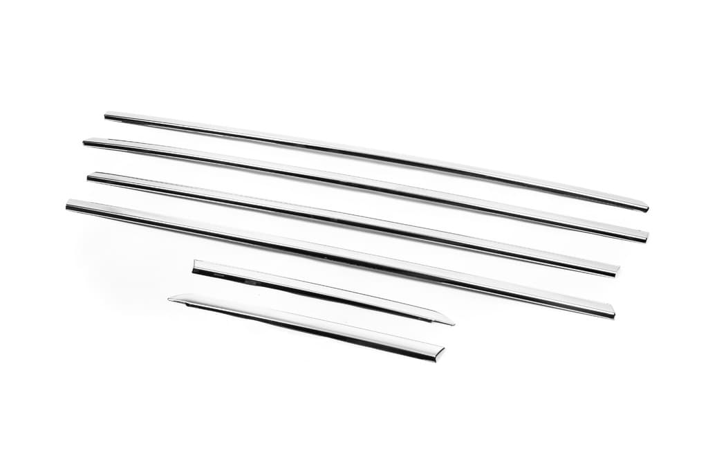 Нижні молдинги стекол хром (нерж) Carmos Sedan/HB (4 штуки) 4