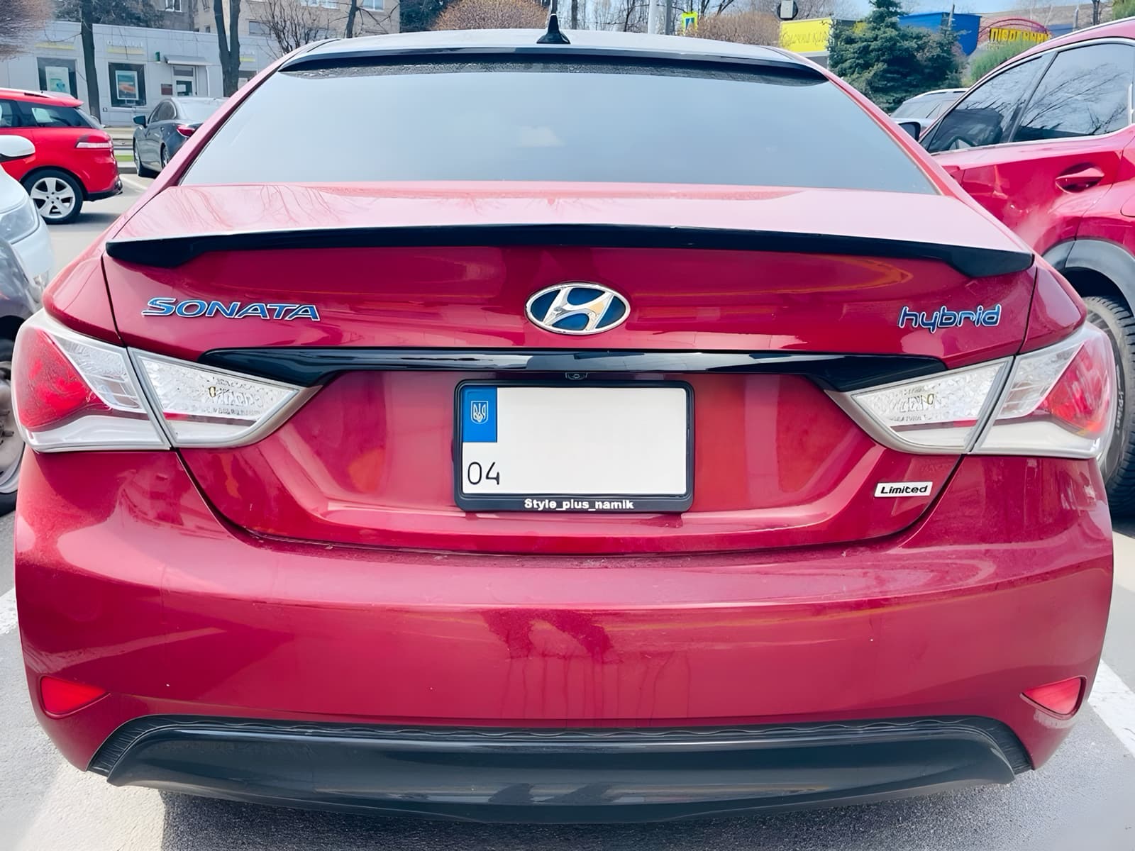 Спойлер ліп багажника Hyundai Sonata 2010-2014 АБС пластик, черний глянець