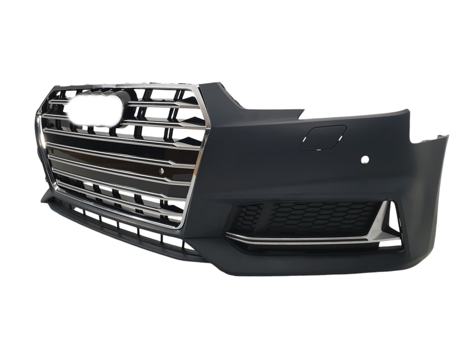 Передній бампер (в стилі S4) на Audi A4 B9 2015-2019 року 3