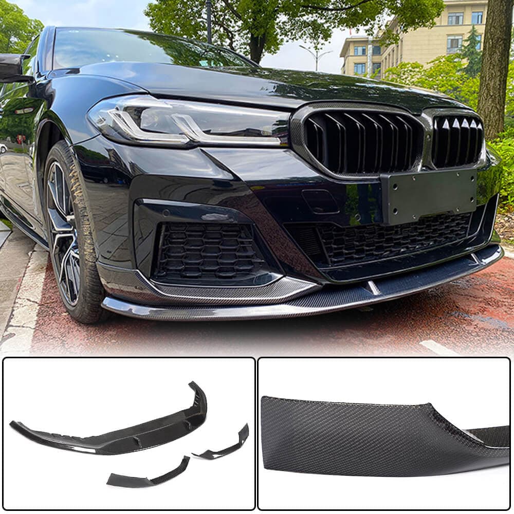 Накладка на передній бампер Lip V1 (для M-Sport 2021-2024, Карбон)