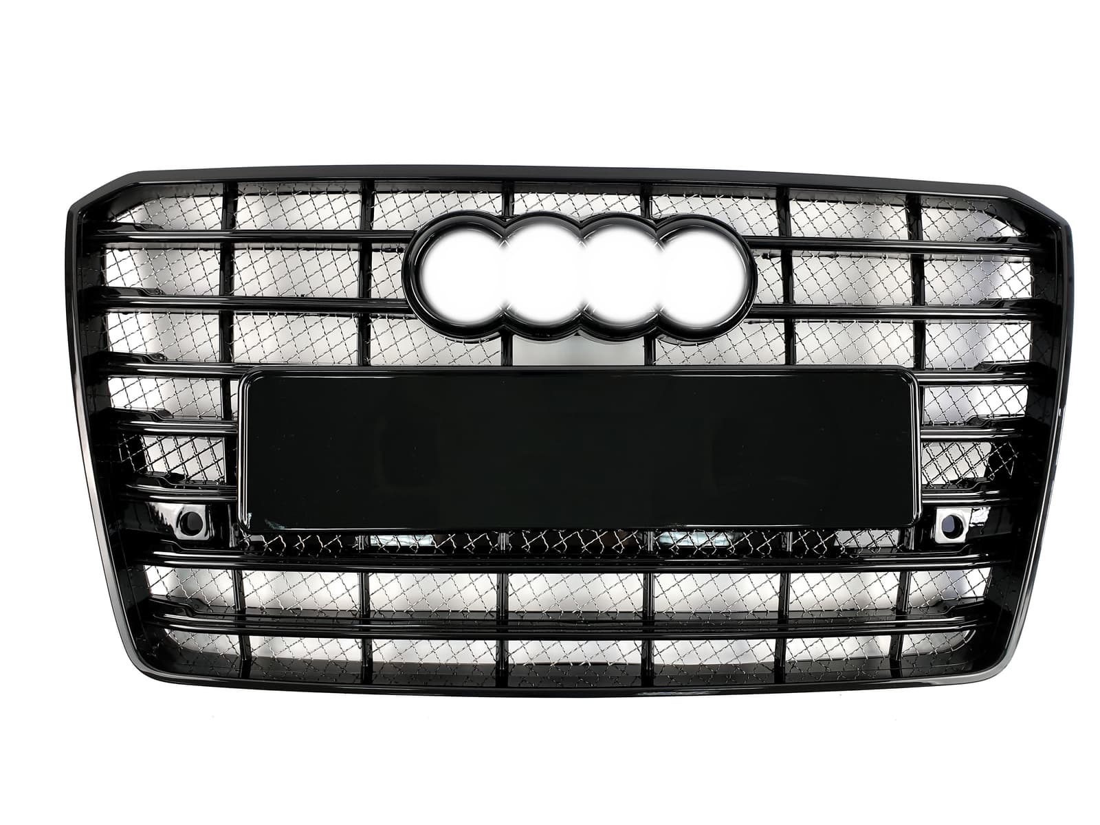 Решітка радіатора Full Black (в стилі W12) на Audi A8 D4 2014-2017 року
