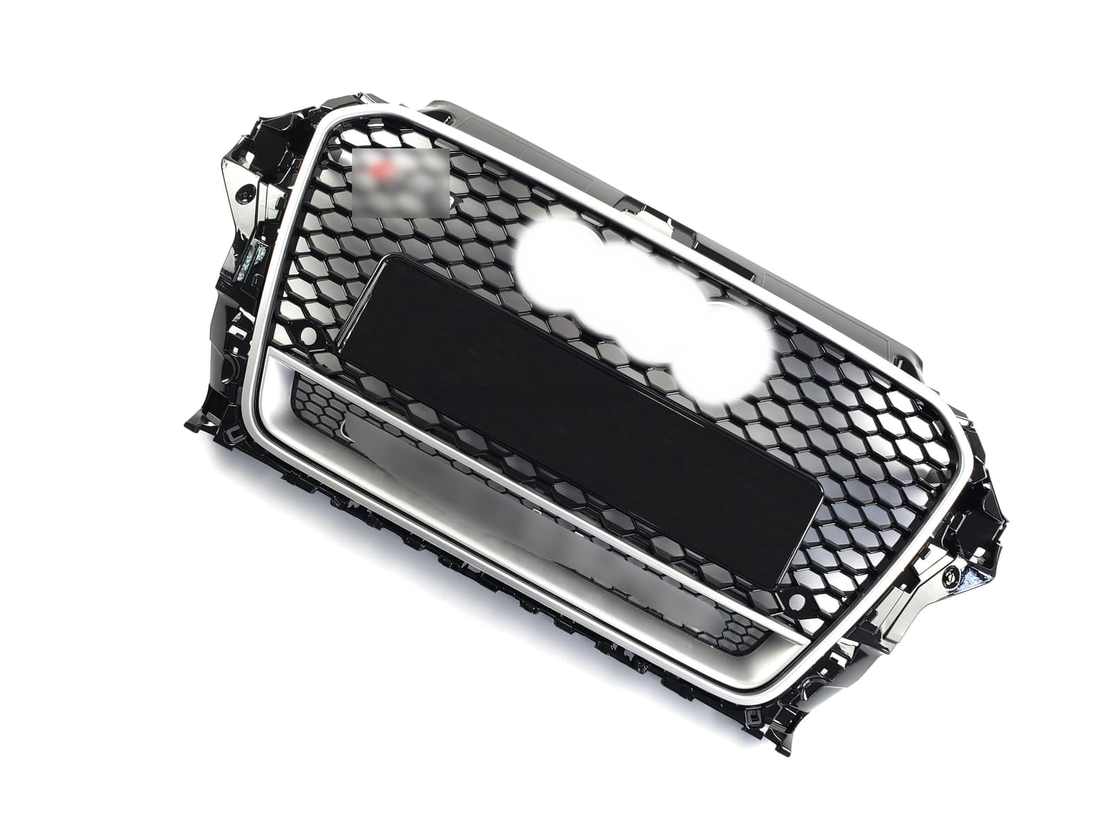Решітка радіатора Black Silver (в стилі RS3) на Audi A3 8V 2012-2016 року 3
