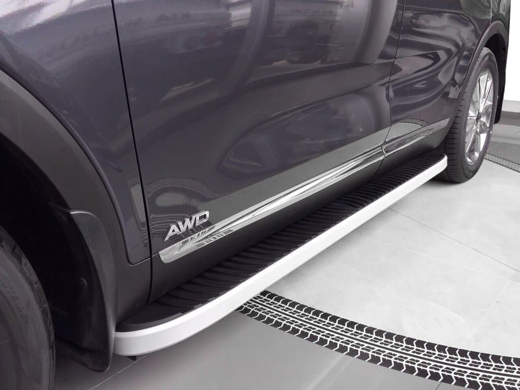 Бокові пороги Tayga Grey (2 шт., Алюміній)