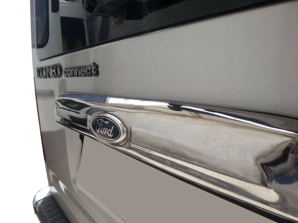 Хром планка над номером (установка на рідну, нерж.) Carmos - Турецька сталь