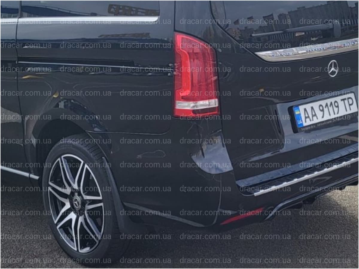 Бризковики задні AMG Mercedes-Benz V-Class W447 AMG ОБВІС 2014+, комплект 2 шт.