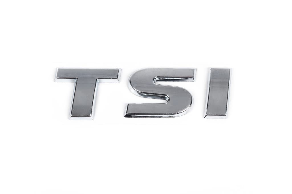 Напис TSI (косою шрифт) T - хром, SI - червона 2