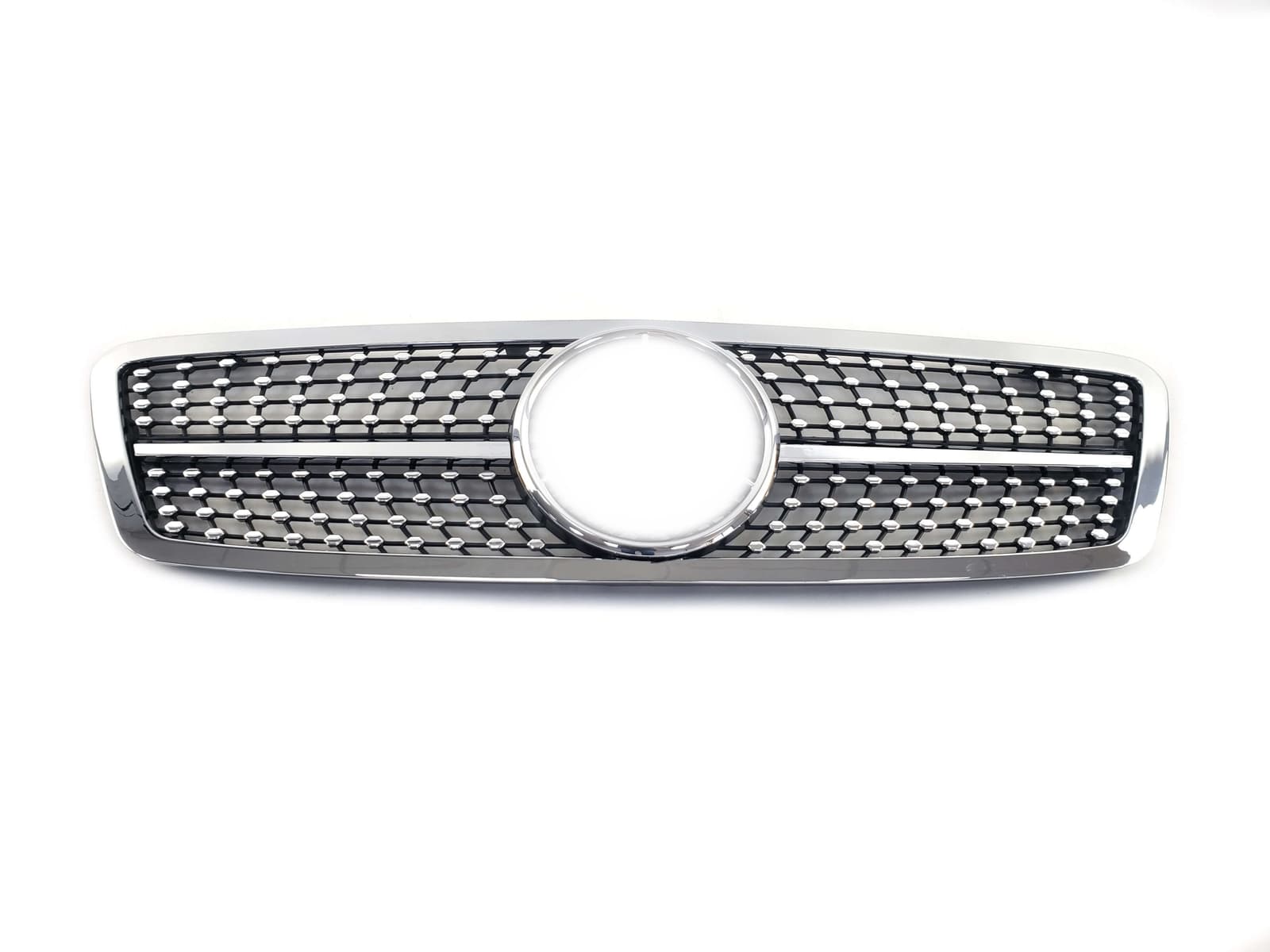 Решітка радіатора Silver Diamond на Mercedes-Benz C-Class W203 2000-2007 року 2