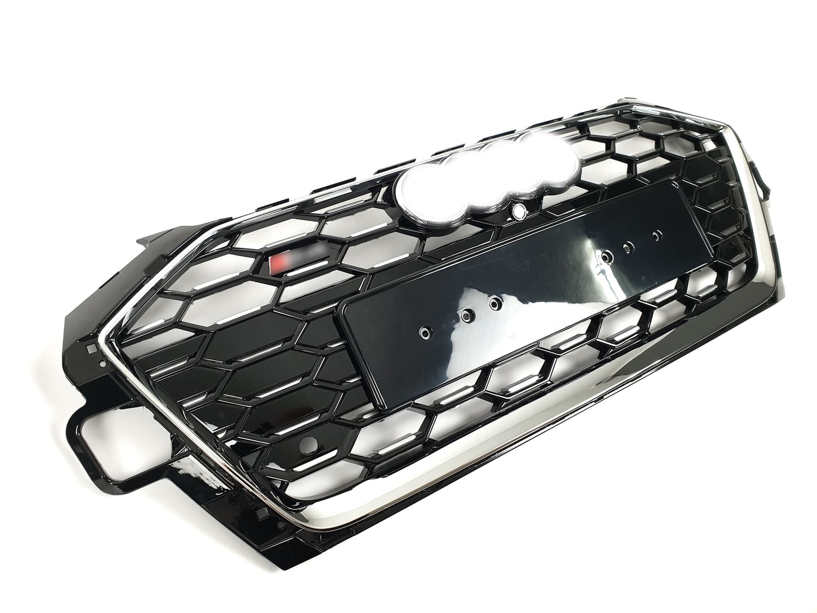 Решітка радіатора Chrome Black (в стилі S4) на Audi A4 B9 2019-2023 року 2