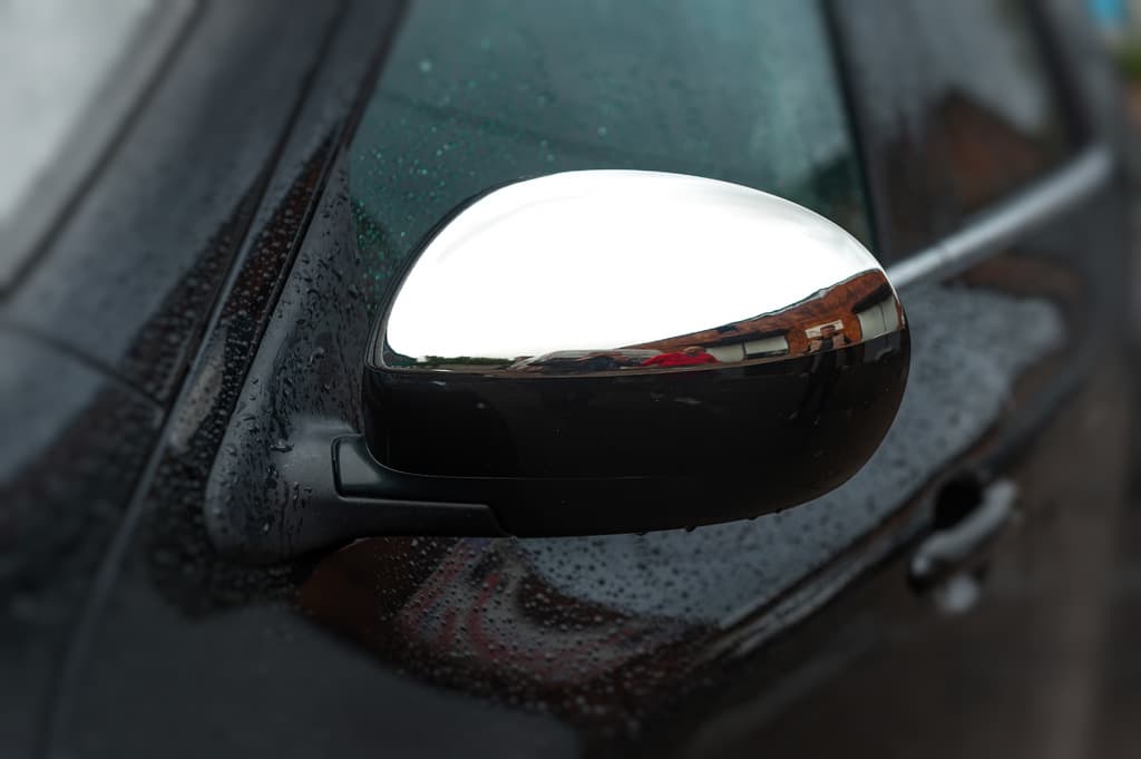 Накладки на дзеркала, 2010-2014 Хром (2 шт., нерж.) Carmos - Турецька сталь 3