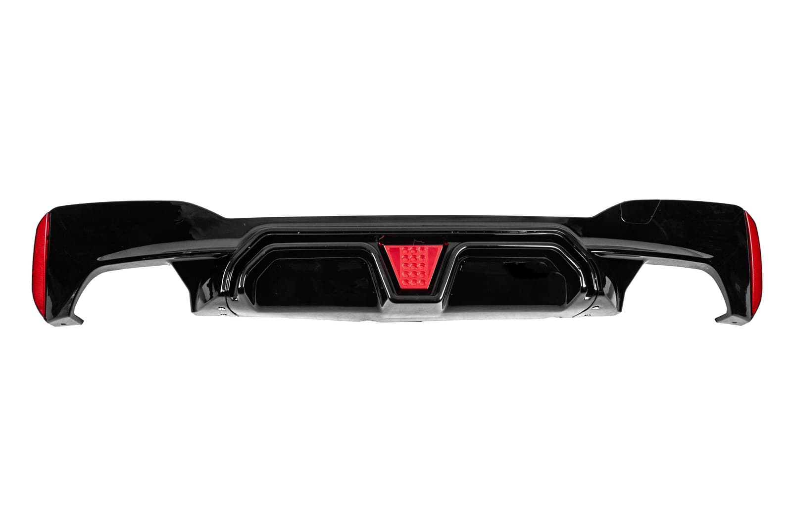 Дифузор заднього бампера CS-Style LED (для M-Sport/M5 F90, ABS)