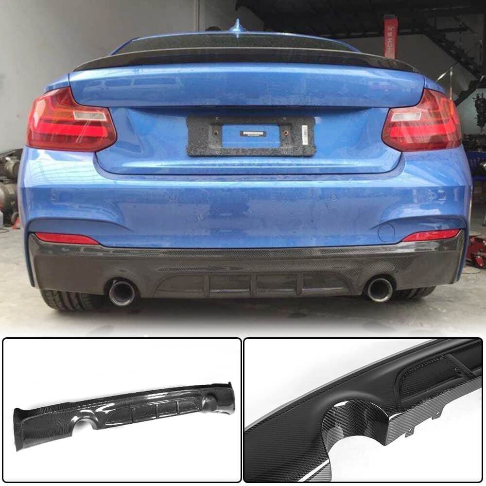 Дифузор заднього бампера V1 (для F22/F23 M-Sport, Карбон)