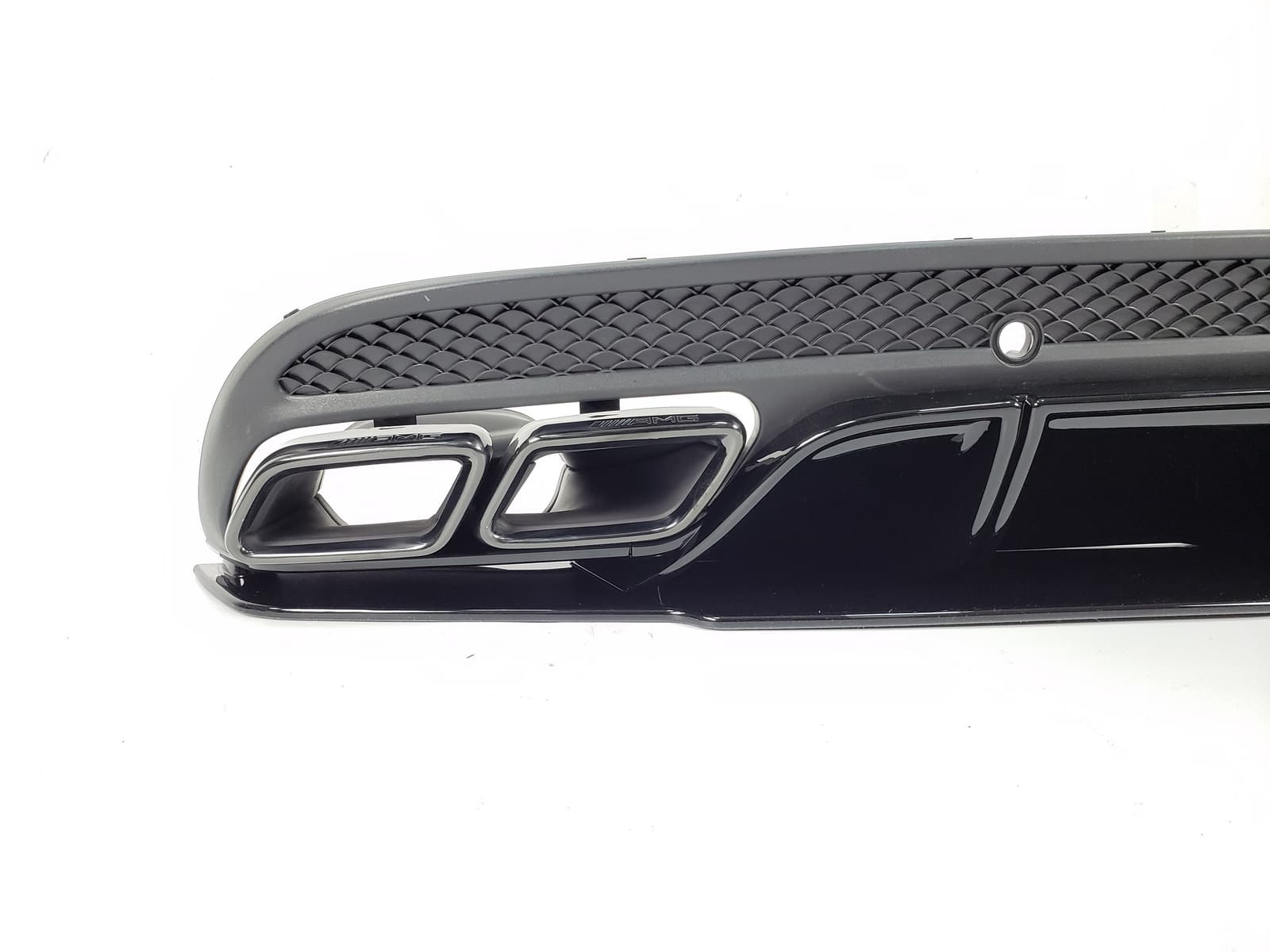 Дифузор (заднього бампера) Full Black (стиль AMG C63 Edition 1) Sedan на Mercedes-Benz C-Class W205 2014-2018 року 3